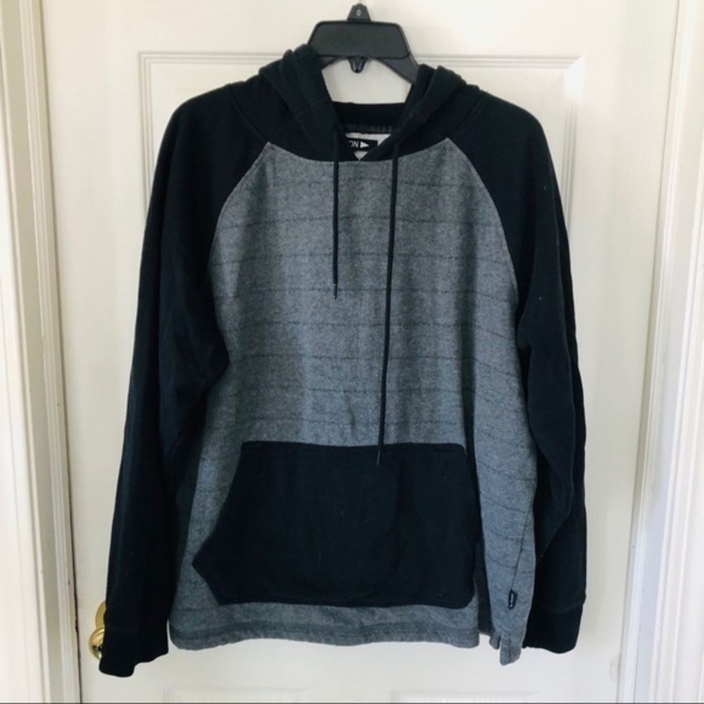 DIVISION Grey & black fleece hoodie sweatshirt men’s / unisex size medium